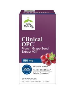 Clinical OPC 150 mg Product Image,,Supplement Facts,,Pill image,Bottle image