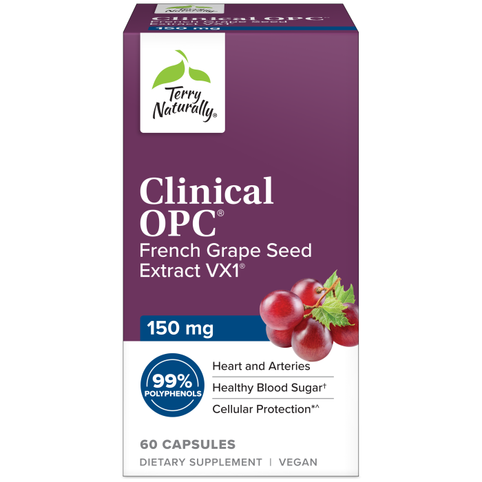 Grape SEED 1〜5 Clinical OPC® VX1® Grape Seed Extract 150mg | Terry